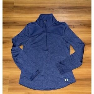Womens Under Armour Fitted Coldgear Quarter Zip Jacket Pullover